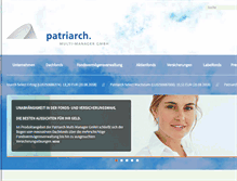 Tablet Screenshot of patriarch-fonds.de